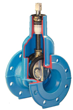 hawle задвижка с обрезиненным клином